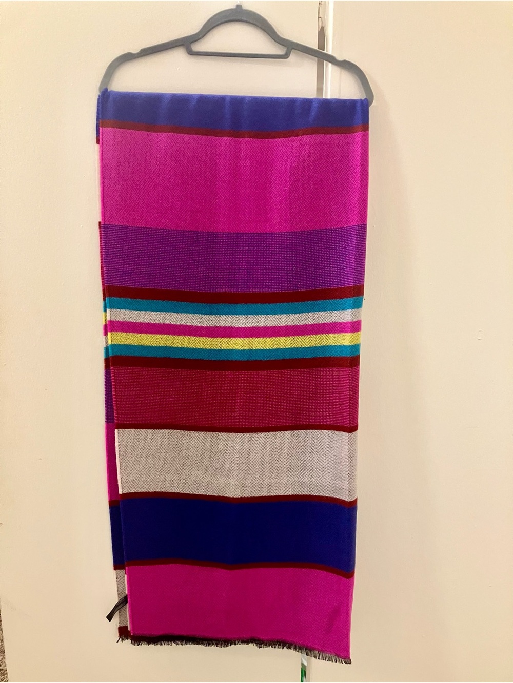 Urban Outfitters Colorful Soft Knit Scarf Striped Large Long Boho Wrap